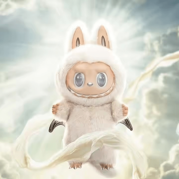 Figurine Labubu Angel in the Clouds version céleste et kawaii