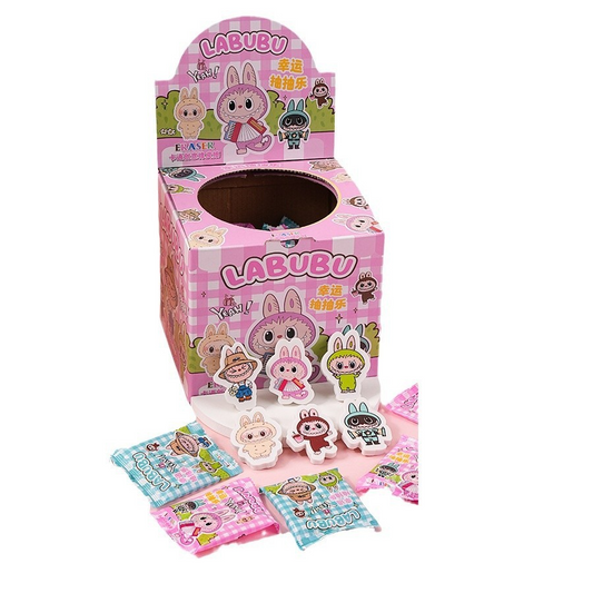 Découvrez la gomme Labubu : design Pop Mart officiel, gomme douce et efficace, parfaite pour l’école ou le bureau. Édition limitée, stock réduit !