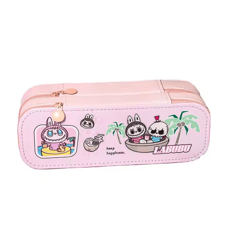 Trousse Labubu multifonction rose