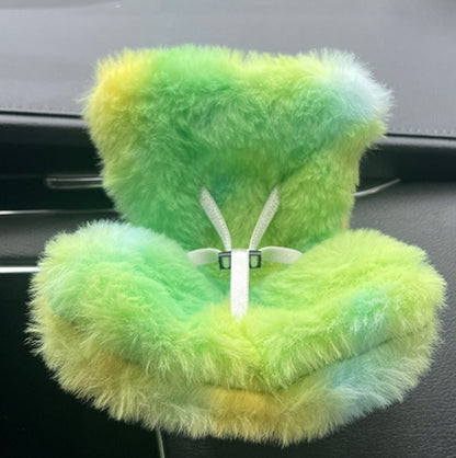 Siège auto pour figurine Labubu avec ceinture de sécurité miniature, accessoire Pop Mart